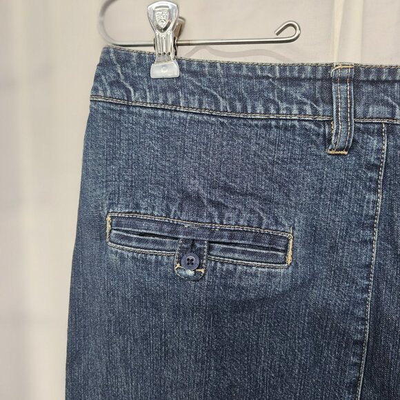 Vintage Old Navy Blue Jeans Denim Maxi Skirt Y2K Preppy Boho 10 - Picture 12 of 14